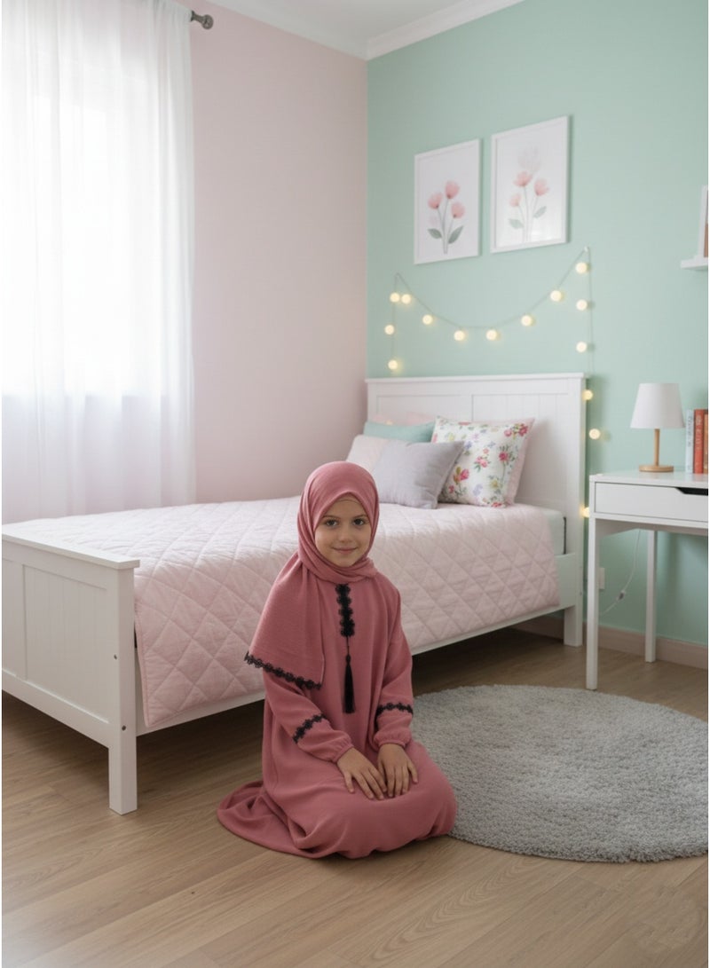 لينا فاشون شرشف صلاة اطفال بناتى مع حجاب متصل - Image 2